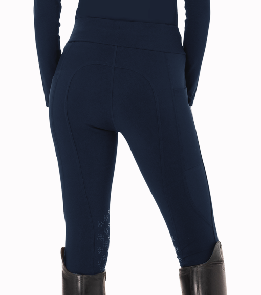 Navy Women's compression riding leggings back
