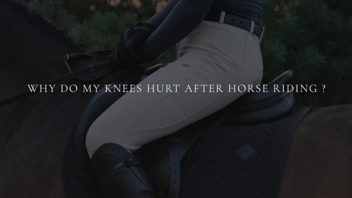 Why do my knees hurt after horse riding?
